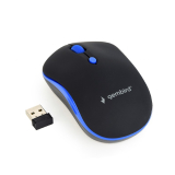 MOUSE GEMBIRD, PC sau NB, wireless, 2.4GHz, optic, 1600 dpi, butoane/scroll 4/1, , negru / albastru, MUSW-4B-03-B (timbru verde 0.18 lei) 