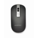 MOUSE GEMBIRD, PC sau NB, wireless, 2.4GHz, optic, 1600 dpi, butoane/scroll 4/1, , negru / argintiu, MUSW-4B-06-BS (timbru verde 0.18 lei) 