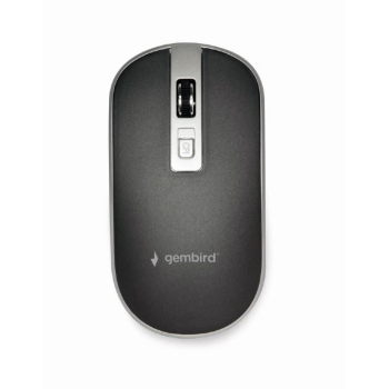 MOUSE GEMBIRD, PC sau NB, wireless, 2.4GHz, optic, 1600 dpi, butoane/scroll 4/1, , negru / argintiu, MUSW-4B-06-BS (timbru verde 0.18 lei) 