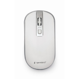 MOUSE GEMBIRD, PC sau NB, wireless, 2.4GHz, optic, 1600 dpi, butoane/scroll 4/1, , alb / argintiu, MUSW-4B-06-WS (timbru verde 0.18 lei) 