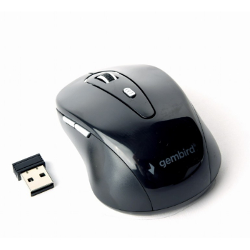 MOUSE GEMBIRD, PC sau NB, wireless, 2.4GHz, optic, 1600 dpi, butoane/scroll 6/1, , negru, MUSW-6B-01 (timbru verde 0.18 lei) 