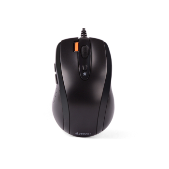 MOUSE A4tech, PC sau NB, cu fir, USB, optic, 1600 dpi, butoane/scroll 7/1, buton selectare viteza, negru, N-70FX-BK (timbru verde 0.18 lei) 