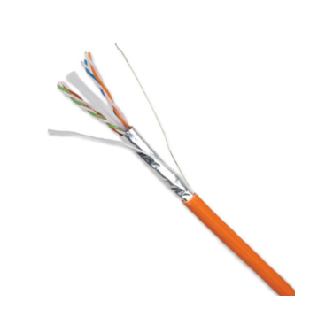 1 m Cablu NEXANS cupru F1/UTP Cat 6a AWG23 LSZH Portocaliu LANmark Rola 500 metri Full cupru, vanzare la rola 500m N100.624G-OD 