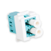 LANmark Adaptor Duplex LC Snap-In Multimode, Aqua