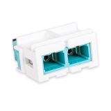 LANmark Adaptor Duplex SC Snap-In Multimode, Aqua