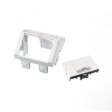LANmark Modul Unghiular 45x45 pentru 1 port, Snap-In, Alb