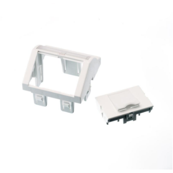 LANmark Modul Unghiular 45x45 pentru 1 port, Snap-In, Alb