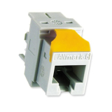 Cablu Nexans Clips galben Keystone pentru conectori Evo Snap in LANmark, Pachet 24 bucati, Nu se potriveste cu conectori cat7 GG45 si conectori cat5e Essential, Pentru material cu grosime perete 2-2,5mm , i 