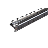LANmark Patch Panel modular neechipat 24 porturi, Snap-In, Negru
