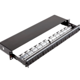 LANmark Patch Panel modular neechipat 24 porturi, Snap-In, Sliding, Negru N521.663BK