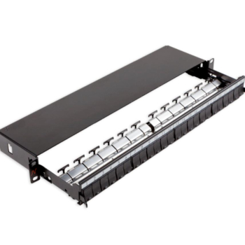 LANmark Patch Panel modular neechipat 24 porturi, Snap-In, Sliding, Negru N521.663BK