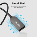ACCESORII AUTO Vention USB Car Bluetooth5.0 Audio Receiver With Coiled Cable 1.5M Gray Zinc Alloy Type, NAGHG (timbru verde 0.18 lei) 