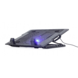 STAND GEMBIRD notebook 17, sita metal, fan 15cm cu led light, 1500rpm, 20cfm, ajustare inaltime 5 trepte, black, NBS-1F17T-01 (timbru verde 0.8 lei) 