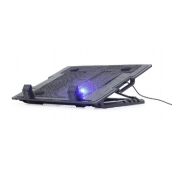 STAND GEMBIRD notebook 17, sita metal, fan 15cm cu led light, 1500rpm, 20cfm, ajustare inaltime 5 trepte, black, NBS-1F17T-01 (timbru verde 0.8 lei) 