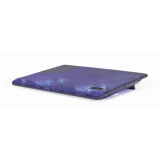 STAND GEMBIRD notebook 15.6, sita metal, fan 2x15cm, LED light, black, NBS-2F15-05 