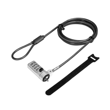 CABLU securitate LOGILINK pt. notebook, slot Wdge (Noble Lock), cifru cu patru discuri, cablu otel, NBS010 (timbru verde 0.8 lei)x 