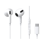 CASTI Baseus Encok C17, pt smartphone, control volum + microfon pe fir, conectare prin cablu USB Type-C, lungime cablu 1.1m, alb NGCR010002 (timbru verde 0.18 lei) - 6932172604264 