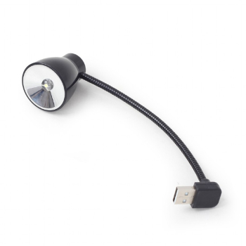 LAMPA LED USB pentru notebook, GEMBIRD, lumina alba-rece, black NL-02 (timbru verde 0.18 lei) 