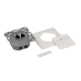 PRIZA RJ-45 aplicabila cu 2 iesiri LOGILINK pt. cablu FTP, Cat6A, RJ-45 (M) x 2, ecranat, plastic cu metal, pure white, 1 buc, 