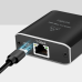 SPLITTER RETEA Logilink, 1 la 2 Gigabit 1000 Mbit/s, USB power, pana la 100m, negru, 