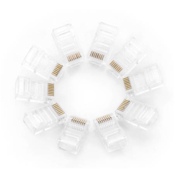 MUFA RJ-45 Ugreen, NW110 pt. cablu UTP, Cat5e, RJ-45 (T), plastic, 100 buc, 50246 - 6957303852468 