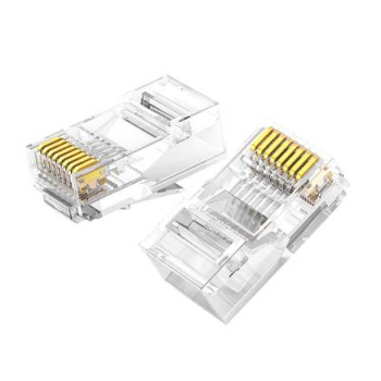 MUFA RJ-45 Ugreen, NW120 pt. cablu UTP, Cat6, RJ-45 (T), plastic, 100 buc, 60558 - 6957303865581 