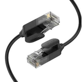 PATCH CORD UTP Ugreen Cat6A, NW122 fire din cupru, tiny cable, viteza maxima 10 Gbps, 3m, negru 70653 (timbru verde 0.08 lei) - 6957303876532 