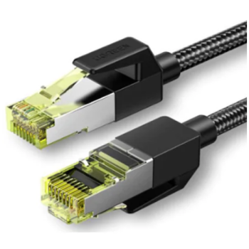 PATCH CORD UTP Ugreen Cat7, NW150 fire din cupru, tiny cable, viteza maxima 10 Gbps, braided, 3m, negru 80424 (timbru verde 0.08 lei) - 6957303884247 