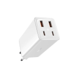 INCARCATOR RETEA Baseus GaN6 Pro, Quick Charge 100W, 2 x USB Type-C Output 5V/3A, 2 x USB (include cablu USB Type-C la USB Type-C de 100W), alb P10162705212-00 (timbru verde 0.18 lei) - 693217264449 