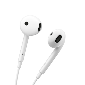 CASTI Edifier, cu fir, intraauriculare - butoni, pt smartphone, microfon pe fir, control-3 butoane, conectare prin USB-C, alb, P180C-W, (timbru verde 0.18 lei) 