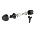 CASTI Edifier, cu fir, intraauriculare - butoni, pt smartphone, microfon pe fir, conectare prin Jack 3.5 mm, buton in-line, negru, P205-BK, (timbru verde 0.18 lei) 