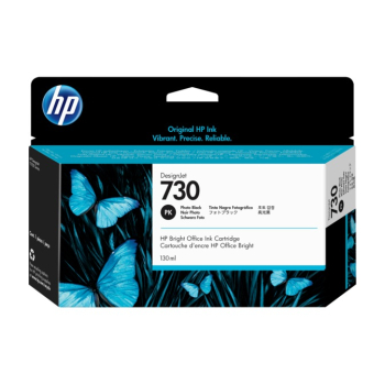 Cartus Cerneala Original HP Photo Black, nr.730, pentru DesignJet T1600|T1700|T2600, 130ml , (timbru verde 0.15 lei), P2V67A 