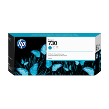 Cartus Cerneala Original HP Cyan, nr.730, pentru DesignJet T1600|T1700|T2600, 300ml, (timbru verde 0.15 lei), P2V68A 