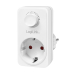 ADAPTOR LOGILINK, Schuko x 1, functie ajustare luminoasa, indicator led, IP20, 230 V/16 A, 50 Hz, 20-400 W pentru becuri luminoase, alb PA0151 (include TV 0.18lei) 