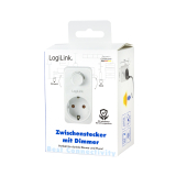 ADAPTOR LOGILINK, Schuko x 1, functie ajustare luminoasa, indicator led, IP20, 230 V/16 A, 50 Hz, 20-400 W pentru becuri luminoase, alb PA0151 (include TV 0.18lei) 