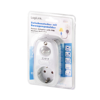 ADAPTOR LOGILINK, Schuko x 1, senzor miscare PIR, detector zi/noapte, IP20, 230 V/16A 50Hz max. 800W (bec luminos) sau max. 300W (LED), alb PA0248 (include TV 0.18lei) ADAPTOR LOGILINK, Schuko x 1, senzor miscare PIR, detector zi/noapte, IP20, 230 V/16A 50Hz max. 800W (bec luminos) sau max. 300W (LED), alb PA0248 (include TV 0.18lei)
