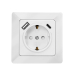 PRIZA LOGILINK, pentru perete, Schuko x 1, USB x1 5 V/2.1 A (10.5 W) / USB-C x 1 fast charge 5 V/3 A (15 W), 9 V/2 A (18 W), 12 V/1.5 A (18 W), 230 V AC, 50 Hz, alb PA0253 (include TV 0.18lei) 