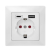 PRIZA LOGILINK, pentru perete, Schuko x 1, USB x1 / USB-C x 1 5 V/2.8 A max, 230 V AC, 50 Hz, alb PA0262 (include TV 0.18lei) 