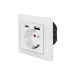 PRIZA LOGILINK, pentru perete, Schuko x 1, USB x1 / USB-C x 1 5 V/2.8 A max, 230 V AC, 50 Hz, alb PA0262 (include TV 0.18lei) 