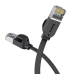 PATCH CORD UTP Baseus Cat6, fire din cupru, flat cable, viteza maxima 1 Gbps, PVC, 1m, negru PCWL-B01 (timbru verde 0.08 lei) - 6953156217072 