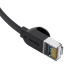 PATCH CORD UTP Baseus Cat6, fire din cupru, flat cable, viteza maxima 1 Gbps, PVC, 3m, negru PCWL-C01 (timbru verde 0.08 lei) - 6953156217096 
