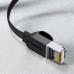 PATCH CORD UTP Baseus Cat6, fire din cupru, flat cable, viteza maxima 1 Gbps, PVC, 8m, negru PCWL-E01 (timbru verde 0.08 lei) - 6953156217133 