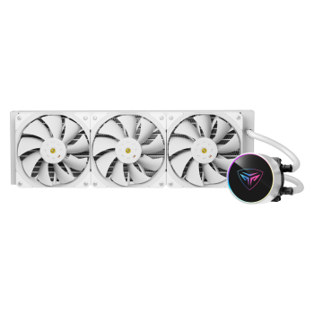 COOLER PCCOOLER, skt. universal, racire cu lichid, vent. 3x120mm, 600-1850RPM, LED ARGB, PD360 WH (timbru verde 2 lei) 