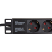 PDU LOGILINK 1U pt. rack 19 inch, 9 prize Schuko, intrare Schuko, max 16 A, 2 m, PDU9C03 (timbru verde 0.8 lei) 