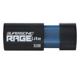 MEMORIE USB 3.2 PATRIOT Supersonic Rage Lite, 32 GB, protectie slide, negru, PEF32GRLB32U (timbru verde 0.03 lei) 