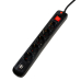 PRELUNGITOR SPACER, Schuko x 5, conectare prin Schuko (T), USB x 2, cablu 3 m, 16 A, max. 3500W, protectie supratensiune, negru, PP-5-30B USB/45505960 (timbru verde 0.18 lei) 