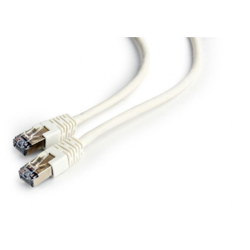PATCH CORD FTP GEMBIRD Cat6, cupru-aluminiu, 0.25 m, alb, AWG26, ecranat PP6-0.25M/W (timbru verde 0.08 lei) 