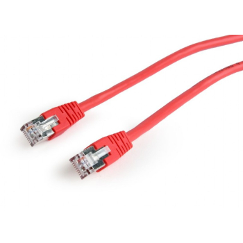 PATCH CORD FTP GEMBIRD Cat6, cupru-aluminiu, 0.5 m, rosu, AWG26, ecranat PP6-0.5M/R (timbru verde 0.08 lei) 