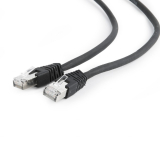 PATCH CORD S/FTP GEMBIRD Cat6a, LSZH, cupru, 2 m, negru, AWG27, dublu ecranat PP6A-LSZHCU-BK-2M (timbru verde 0.08 lei) 