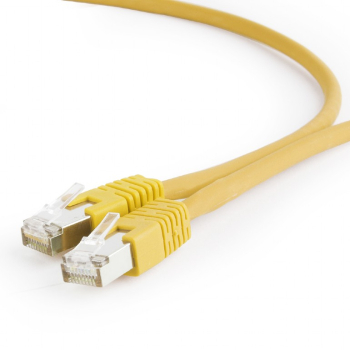PATCH CORD S/FTP GEMBIRD Cat6a, LSZH, cupru, 0.25 m, galben, AWG27, dublu ecranat PP6A-LSZHCU-Y-0.25M (timbru verde 0.08 lei) 